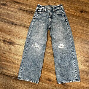 Gap Kids Low Rise Stride Wide-Leg Jeans size 12 SLIM